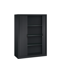 Roller shutter cupboard - H.160 x W.120 cm - Including 4 shelves