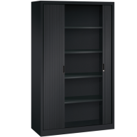 Roller shutter cupboard - H.195 x W.120 cm - Including 4 shelves
