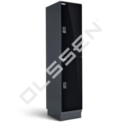 CELÁRE 2-compartment Luxury glass locker (Including electronic lock)