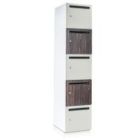 LUVIO Wooden postlocker with 5 compartments