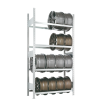 Galvanized rim rack - Suitable for 16 rims (100 cm wide)