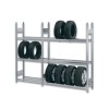 Galvanized steel tire rack - 3 or 4 floors (100 cm wide)