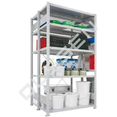 Shelf rack Double-sided - 150 kg Load capacity per shelf
