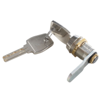 Cylinder lock with 2 keys for lockers and wardrobes