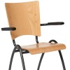 MORATA Wooden Multiplex Canteen Chair with Armrests (5511)